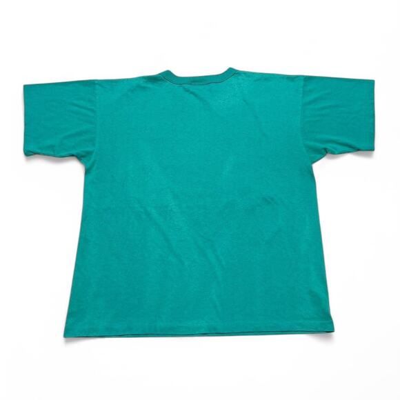 Vtg 90’s Surf Man International tee, blue with multi-coloured T-shirt -Large - Picture 8 of 8